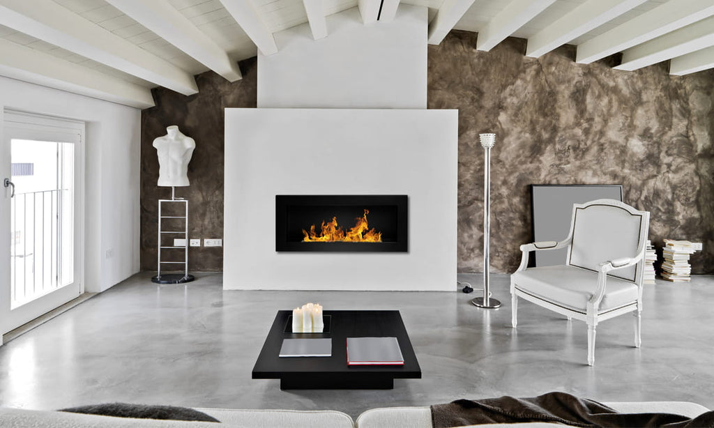 Divina Fire Lucca Black bio-ethanolhaard 2,5 kW wand/inbouw