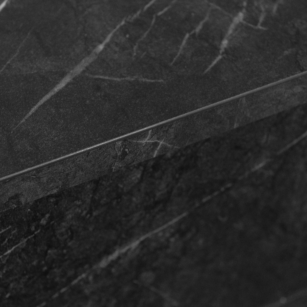 Camino a bioetanolo da terra BELLINI in legno effetto Marmo black Made in Italy L96 x P35 x H96