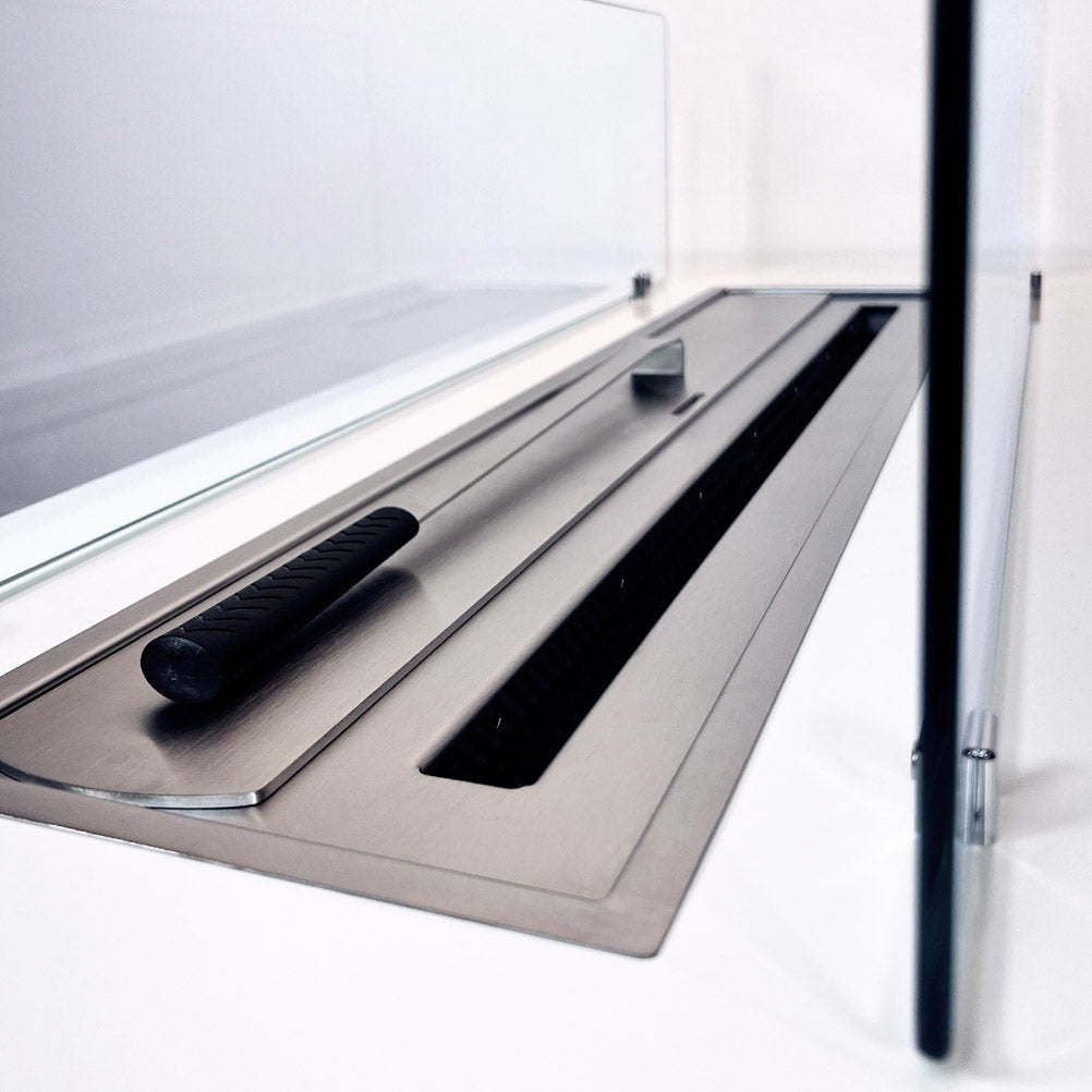 Divina Fire Caravaggio bio-ethanol haard vrijstaand 100x40x40 cm wit