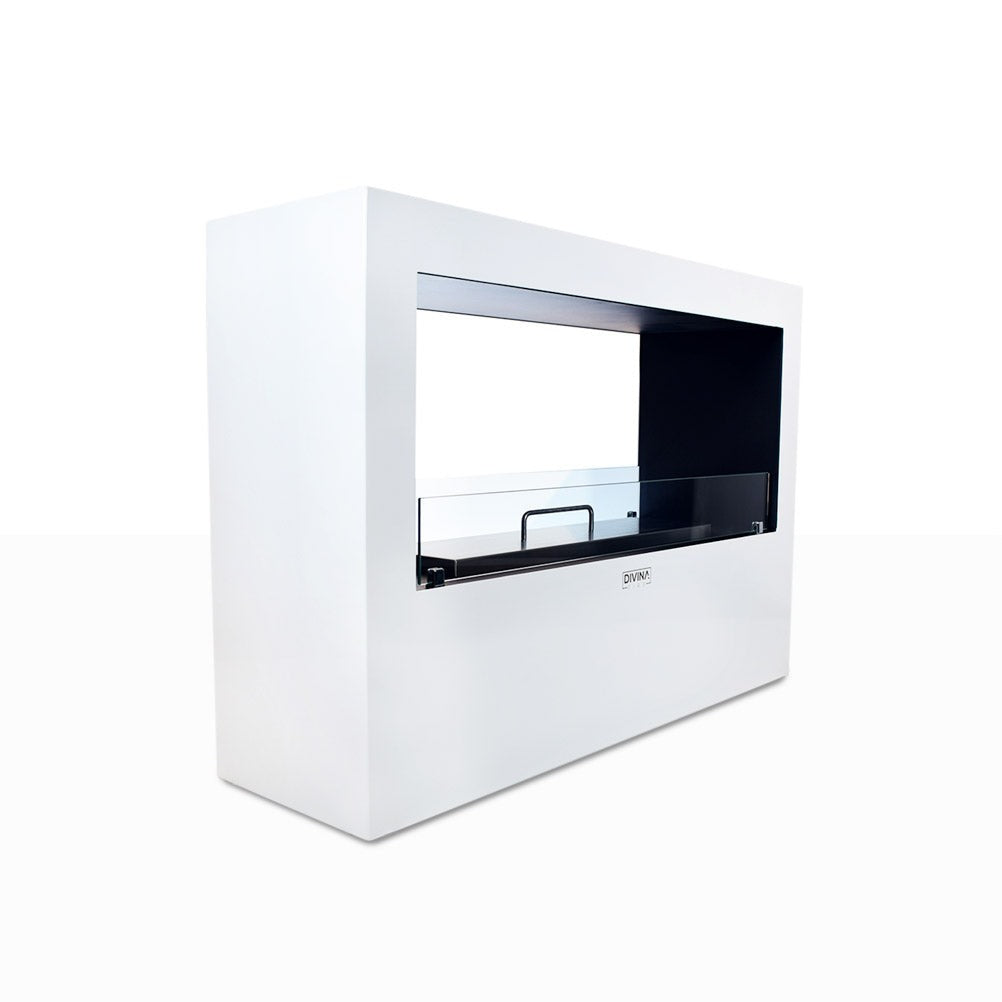 Divina Fire Giotto S bio-ethanol haard wit 3,5–4 kW