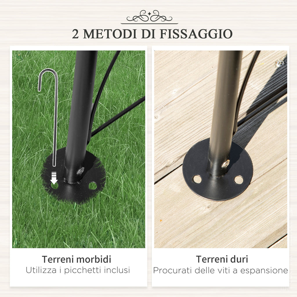 EasyComfort Arco tuinboog metaal 114×30×230 cm