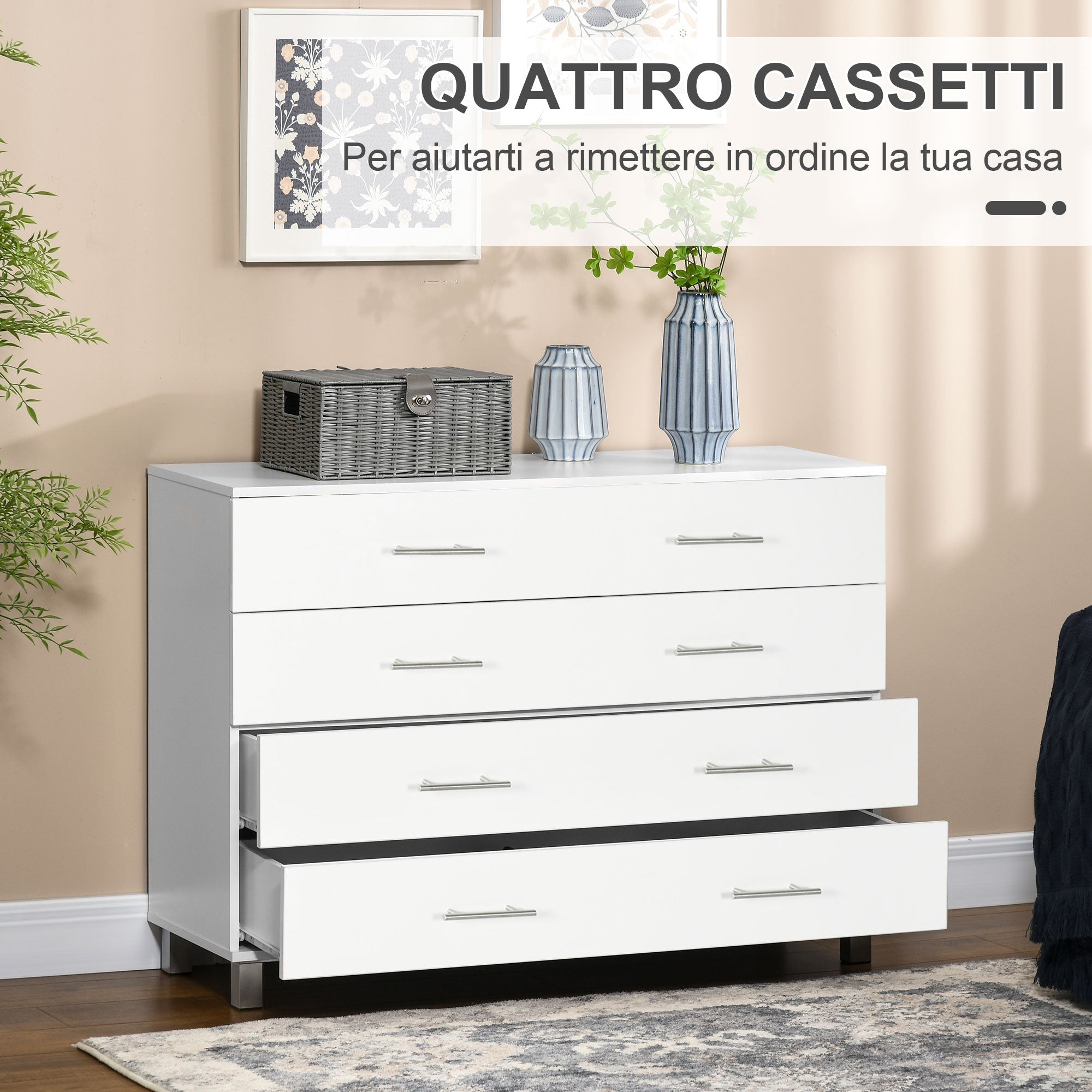 EasyComfort Ladekast 4 lades wit