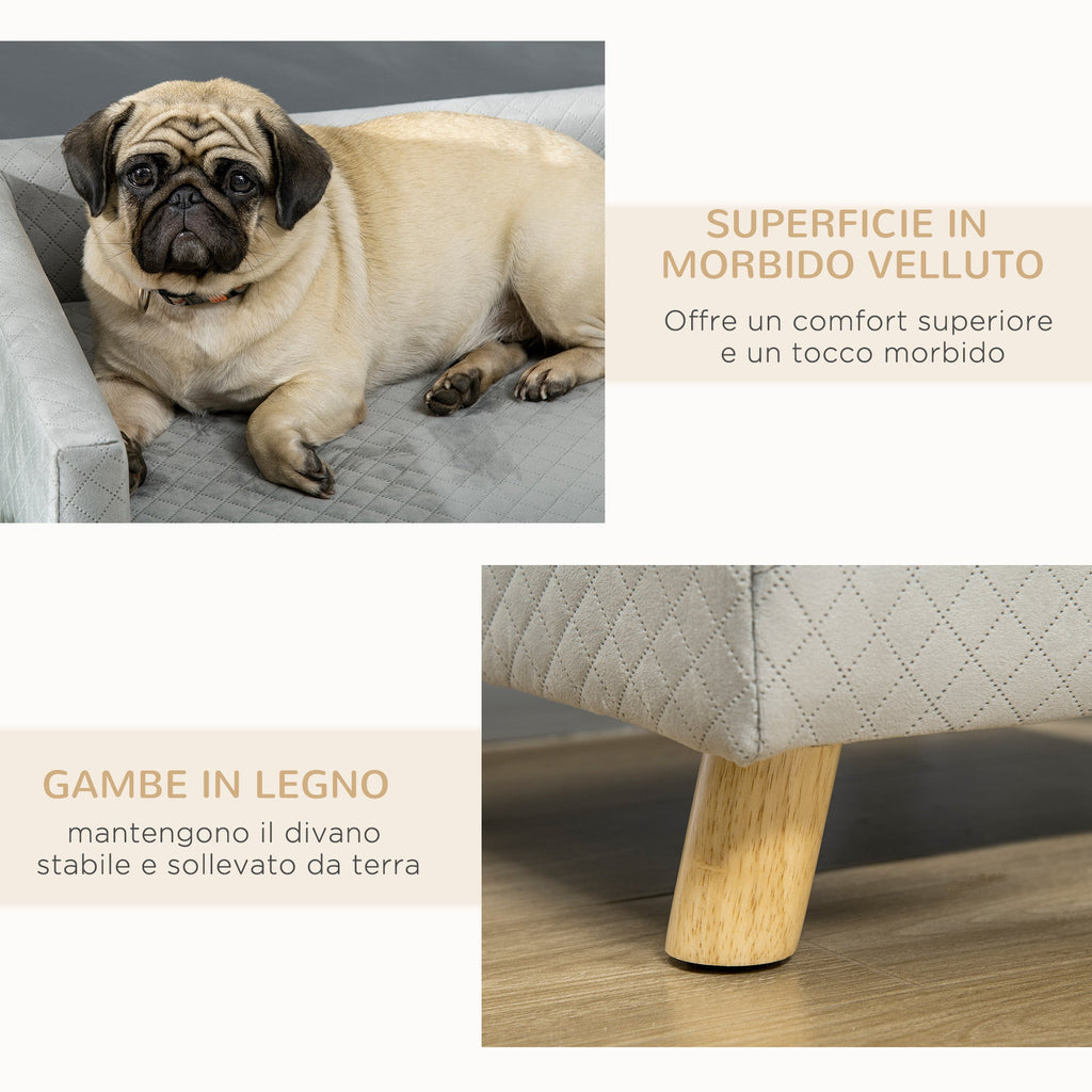 EasyComfort Divanetto hondensofa en kattenbank 64x45x36 cm