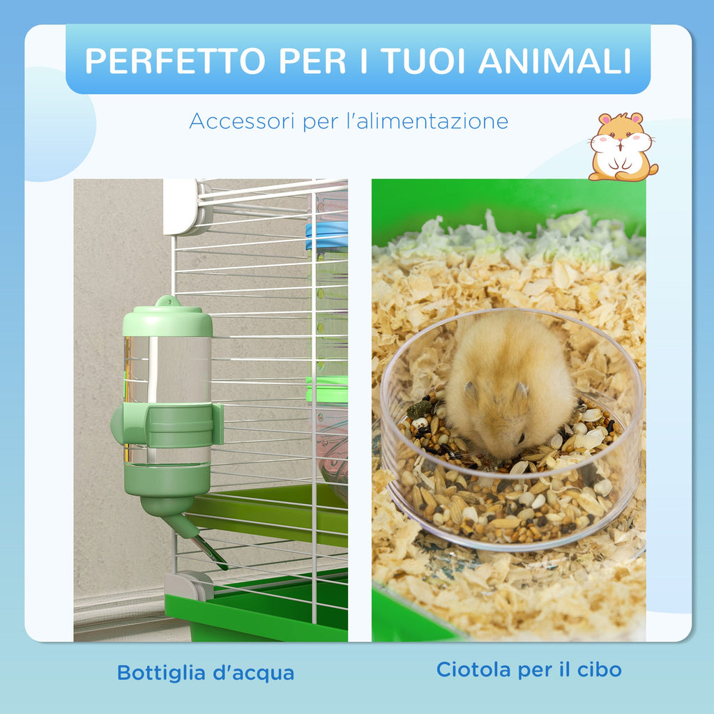 EasyComfort Hamsterkooi 5 niveaus 59x36x69 cm