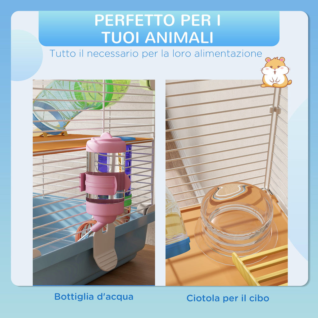 EasyComfort Hamsterkooi 5 niveaus 46x30x58 cm
