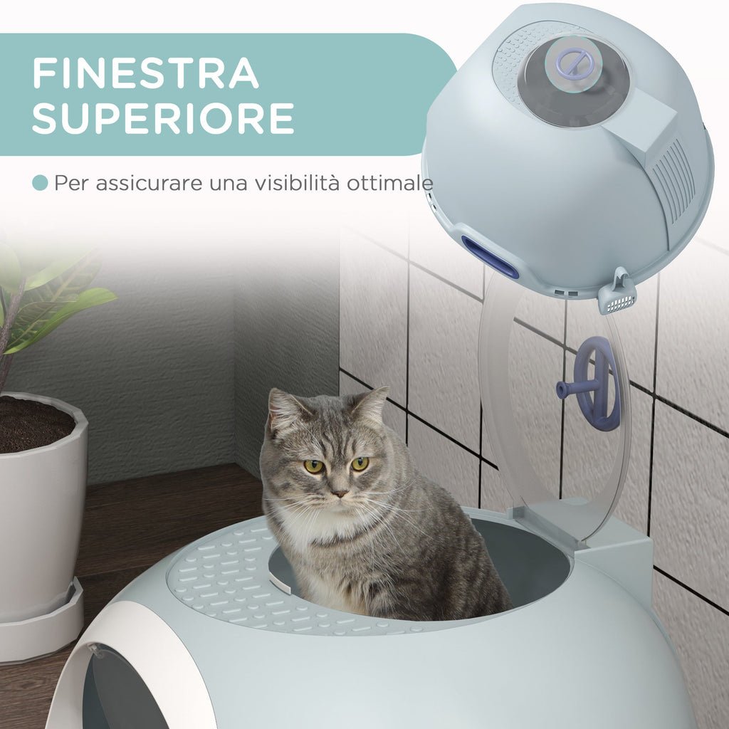 EasyComfort Lettiera per Gatti Chiusa gesloten kattenbak met uitneembare lade, 47x55x44 cm