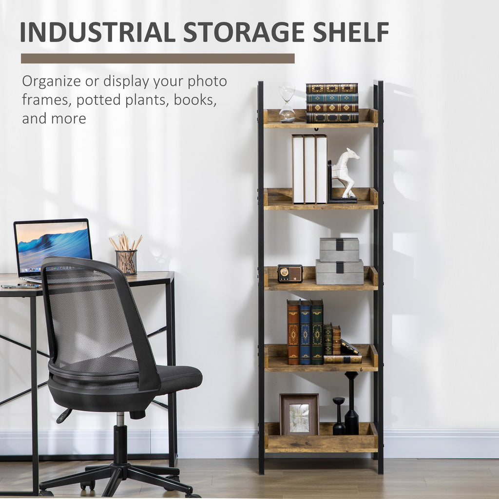EasyComfort Boekenkast 5 planken 48x30x155 cm