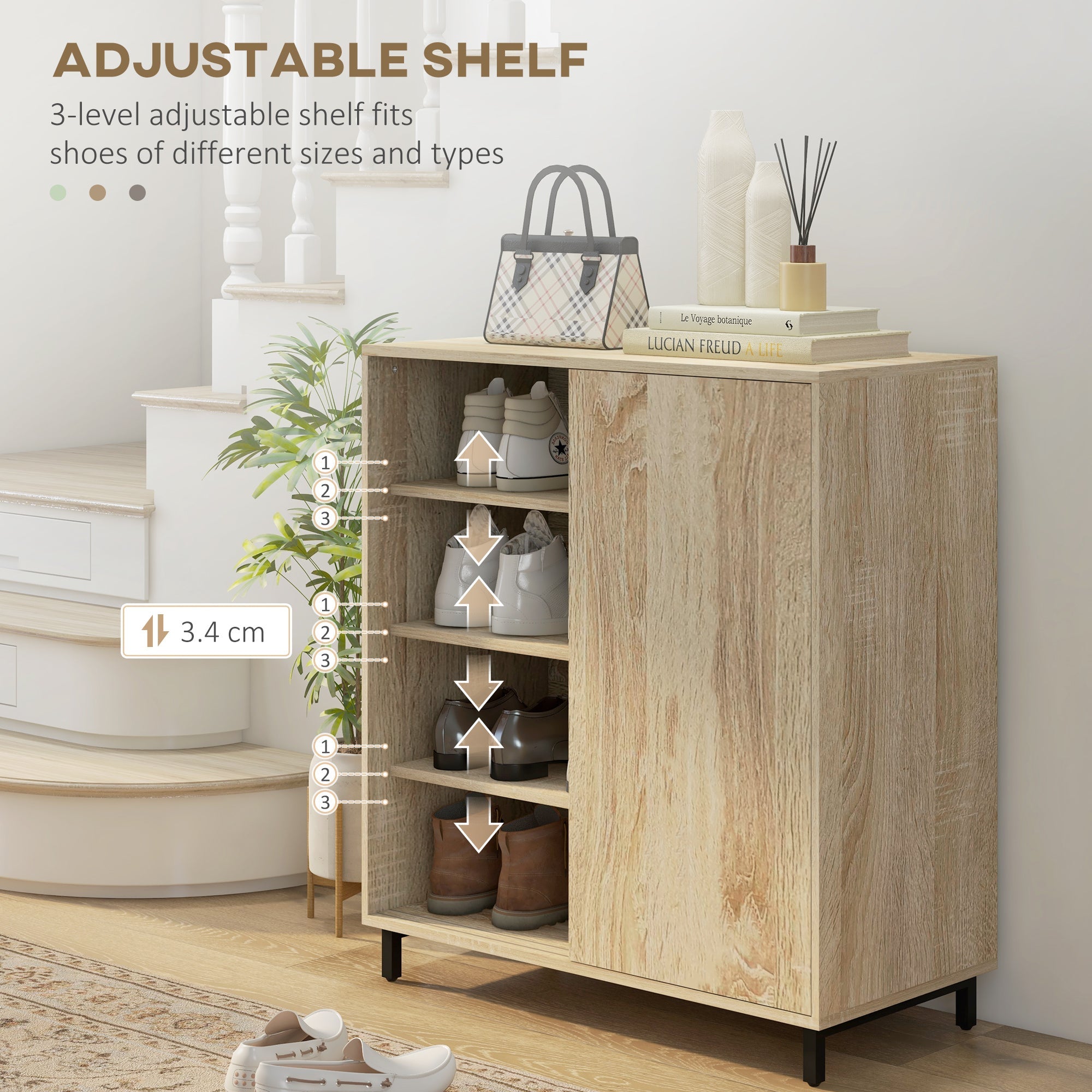 EasyComfort Mobile Scarpiera 4-lagen schoenenkast – 12 paar, 80×40×93 cm