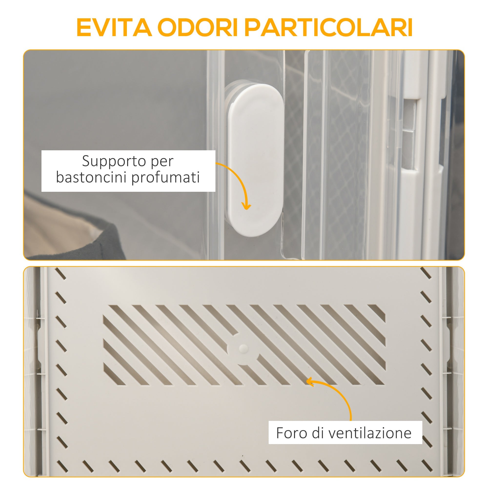 Easycomfort Mobile Scarpiera Modulare Salvaspazio, 8 Cubi 28x36x21 cm in Plastica PP, white