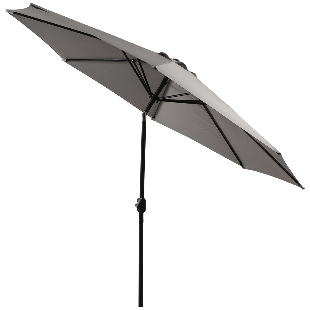 EasyComfort parasol 300x245 cm met slinger en kantelkop, grijs