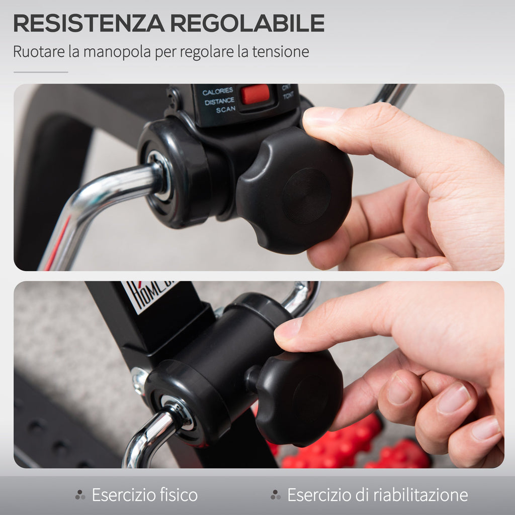 Easycomfort Pedaliera per Braccia e Gambe with Schermo LCD, Altezza e Resistenza Regolabile, 56x44-56x75-97 cm