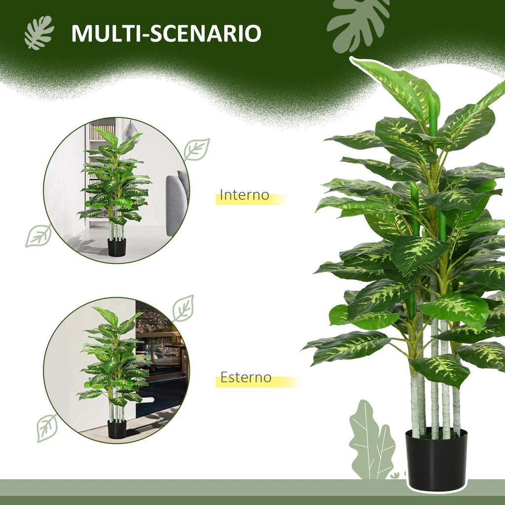 EasyComfort Pianta kunstplant 120 cm met zwarte pot
