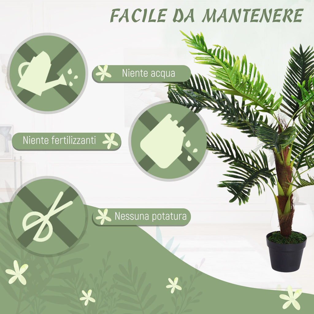 EasyComfort Cycas kunstplant 123 cm met pot
