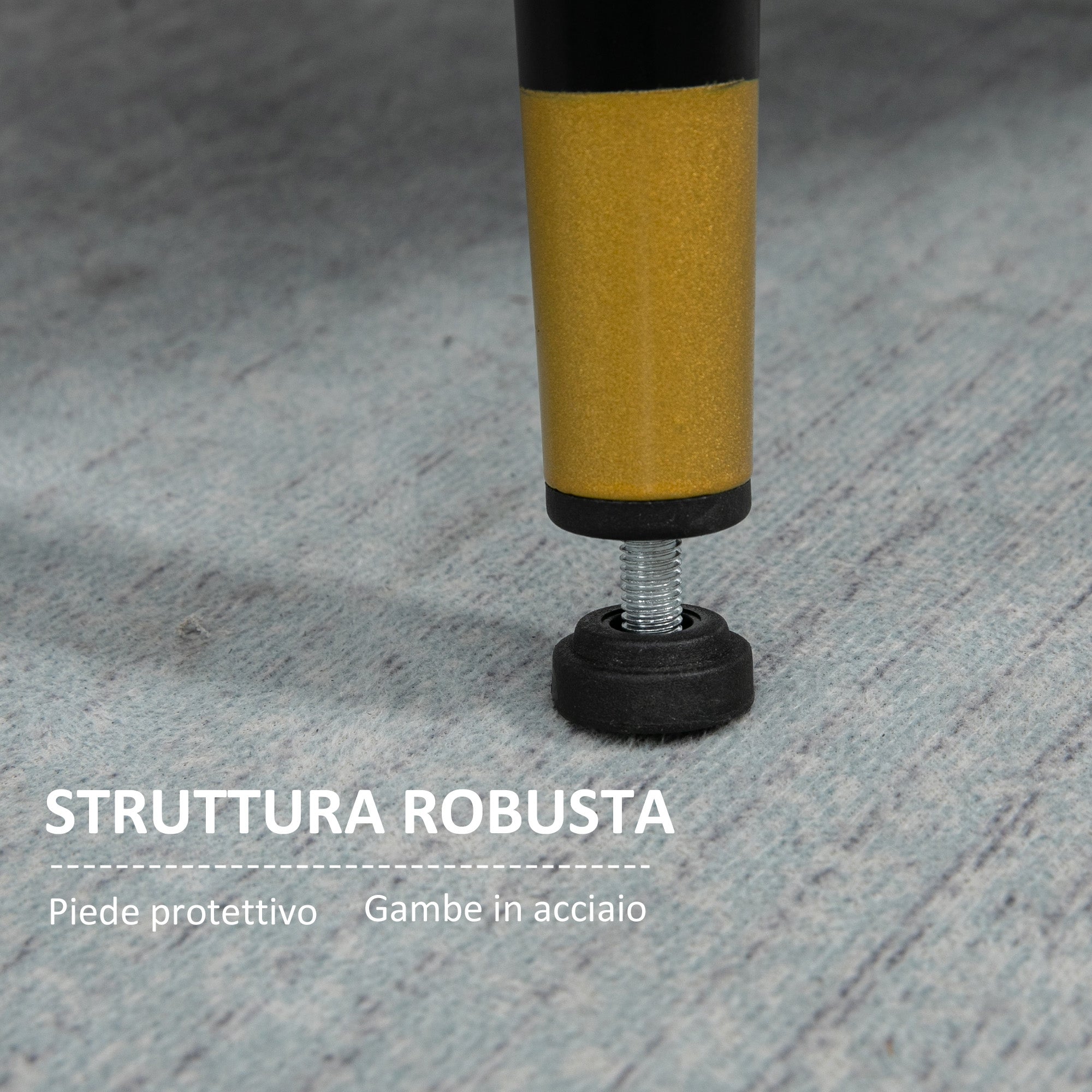 EasyComfort Poltrona Moderna in Tessuto with Seduta Imbottita e Gambe in Acciaio, 76x68x80 cm, Grigio