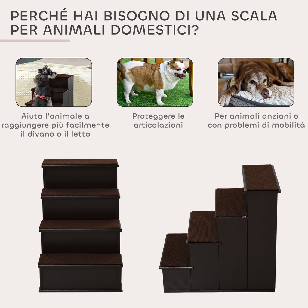 EasyComfort 4-treden honden- en kattentrap 40x59x54.2 cm