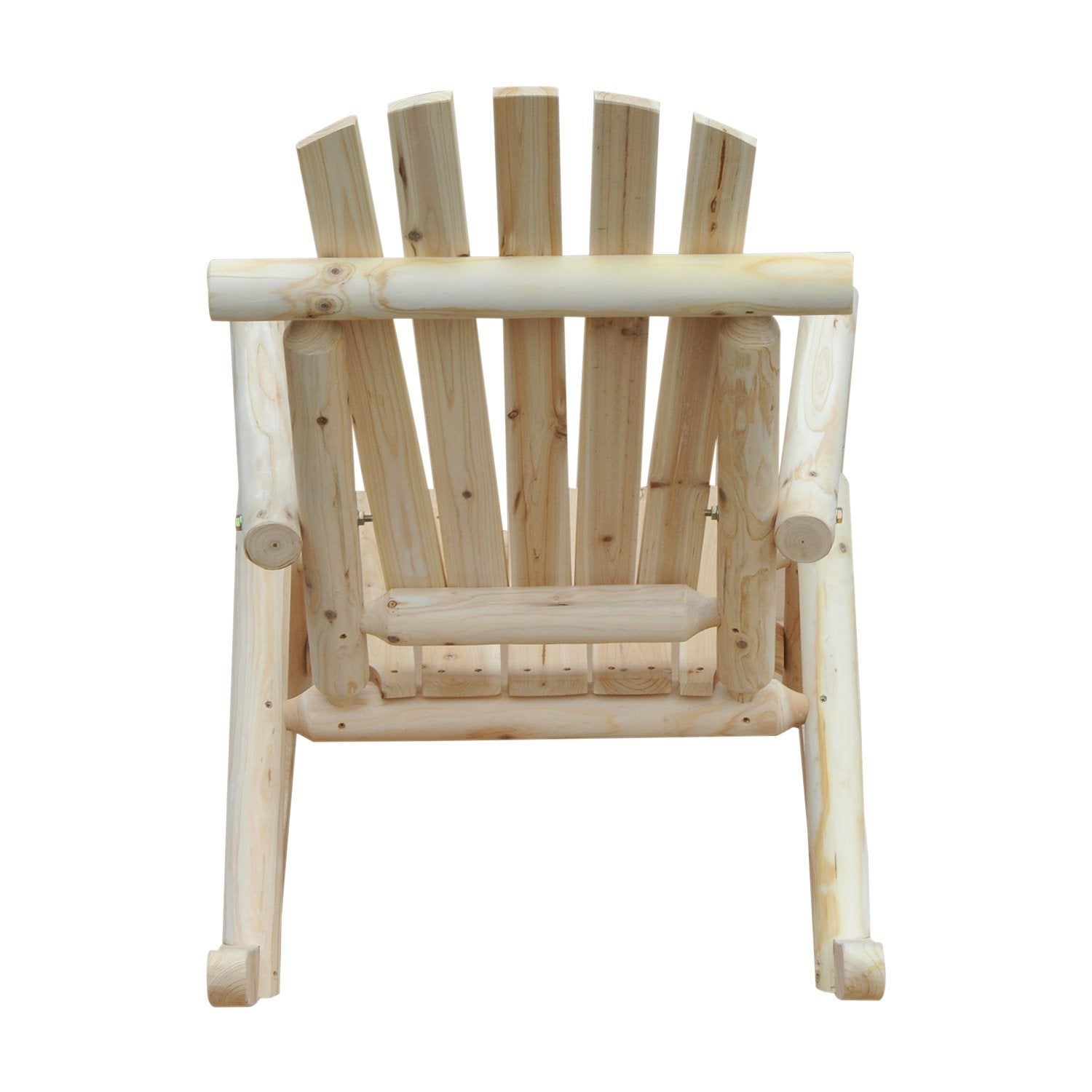 EASYCOMFORT Adirondack Style Garden Rocking Chair in Wood 66x96x98cm