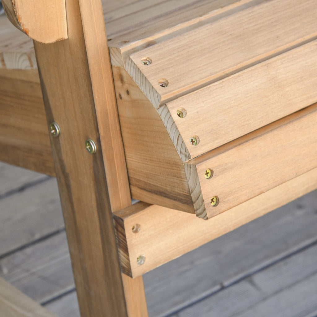 EASYCOMFORT Adirondack Schommelstoel teakkleur
