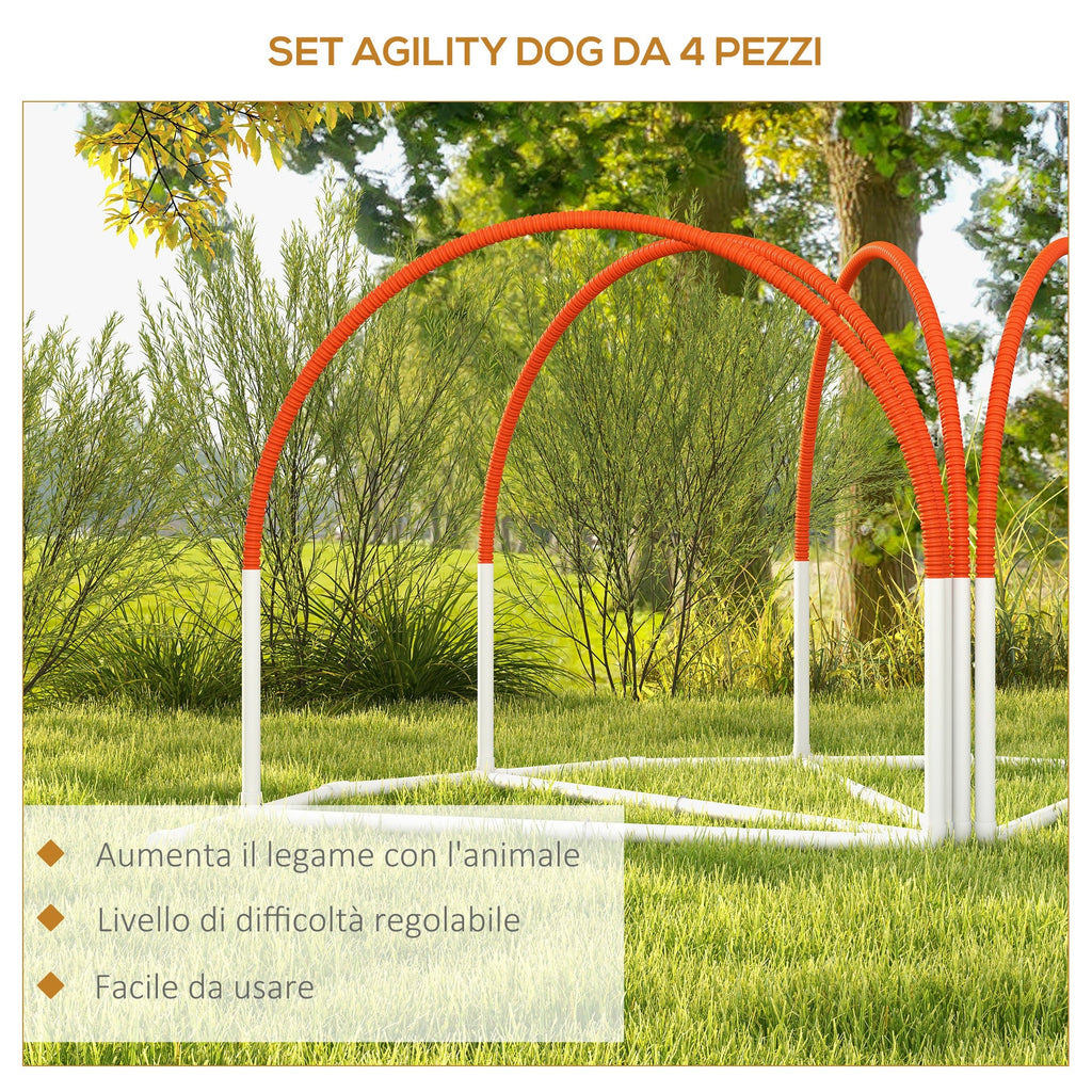 EasyComfort Agilityset 4-delig - Hondenspeelset 89x69x99 cm