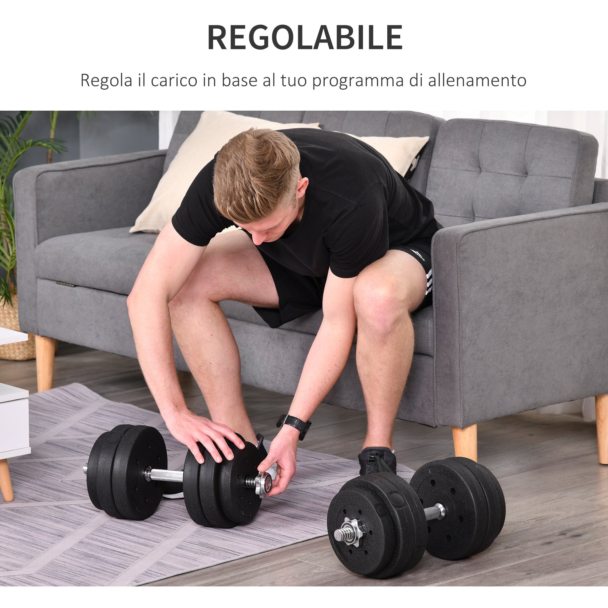EasyComfort Halterset 30 kg (8×2,5 kg, 4×1,5 kg)