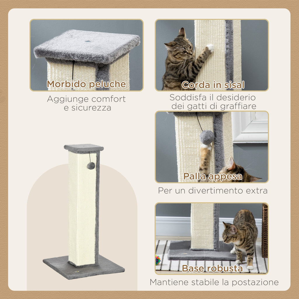 EasyComfort Krabpaal voor katten 41x41x81 cm