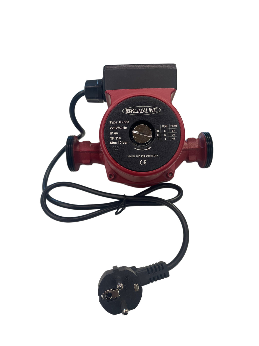 Klimaline 1S.583 circulatiepomp 25/60 - 180 3-snelheden