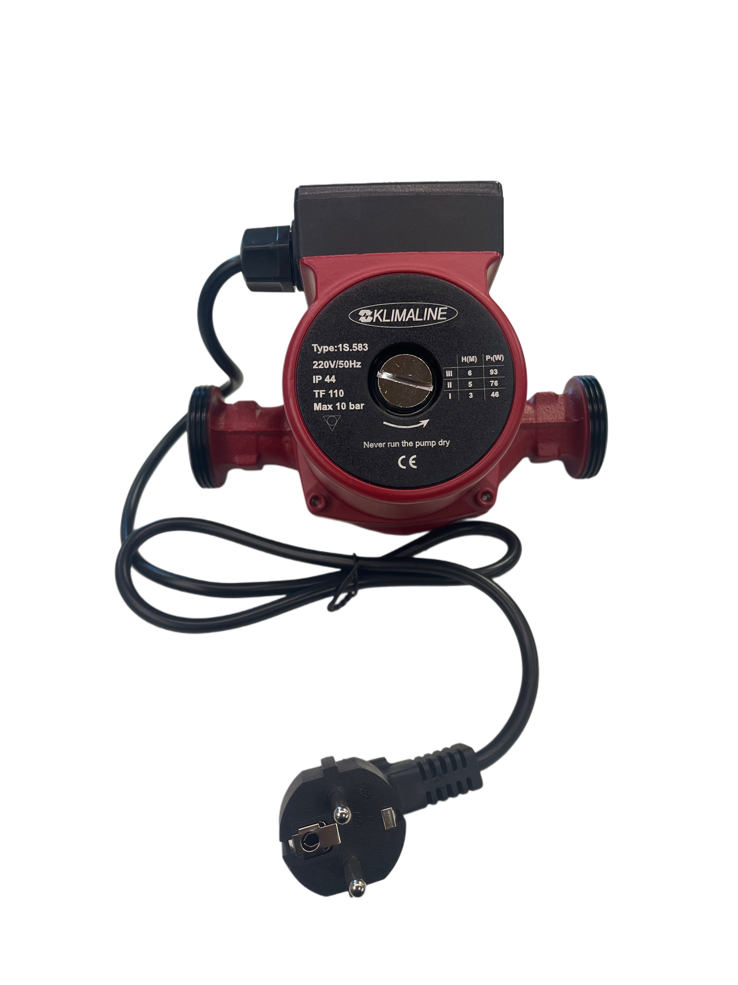 Klimaline 1S.583 circulatiepomp 25/60 - 180 3-snelheden