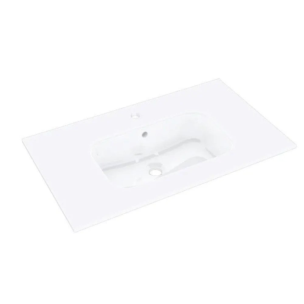 Legnox Crea wastafelmeubel 80 cm met 2 lades, wastafel, spiegel en LED-lamp