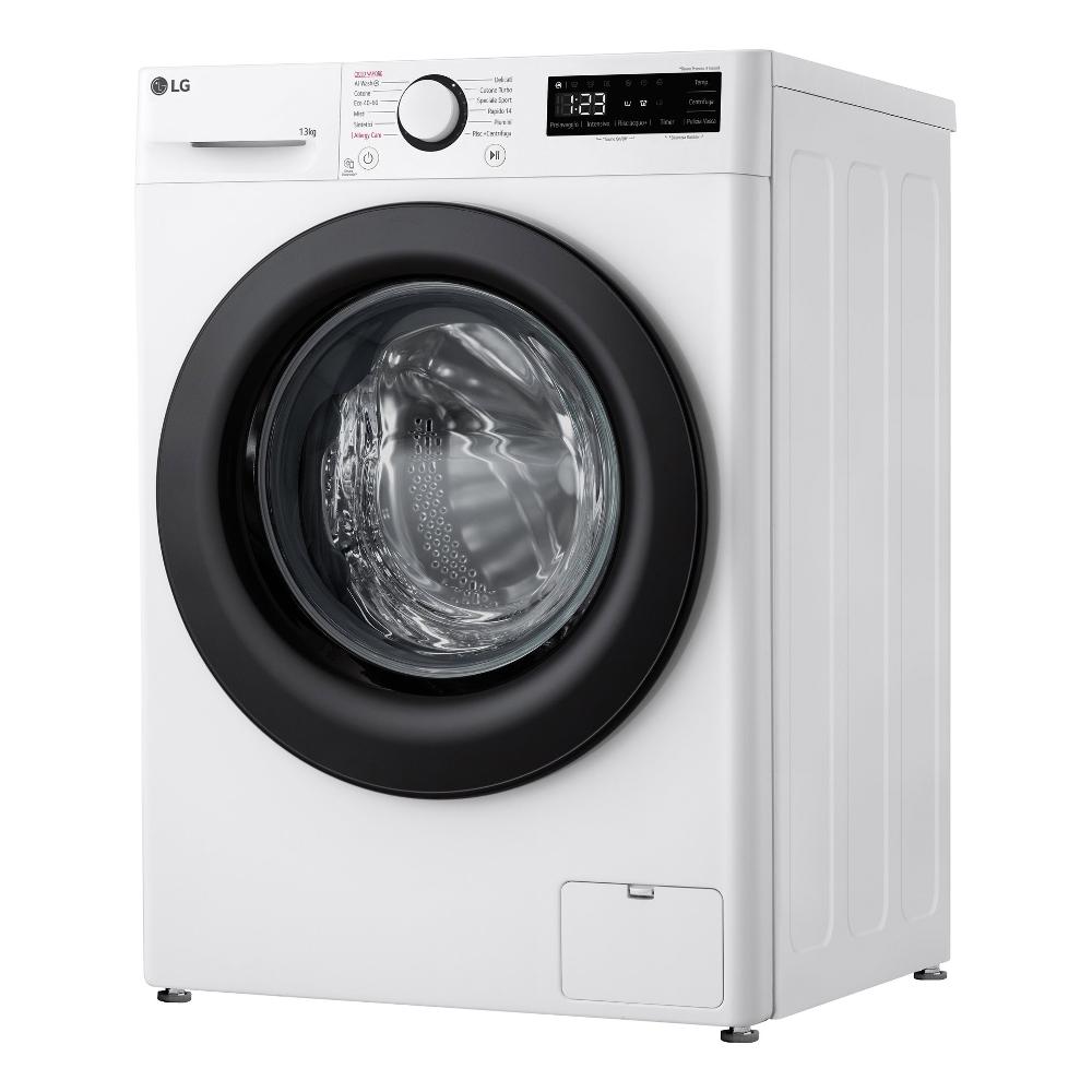 Lavatrice A Carcio Frontale Lg 13 Kg Serie R3 F4R3013NSWB AI DD Classe A -20% 1400 Giri (A85xL60xP61,5) Lavaggio A Vapore Allergy Care Inverter Direct Drive