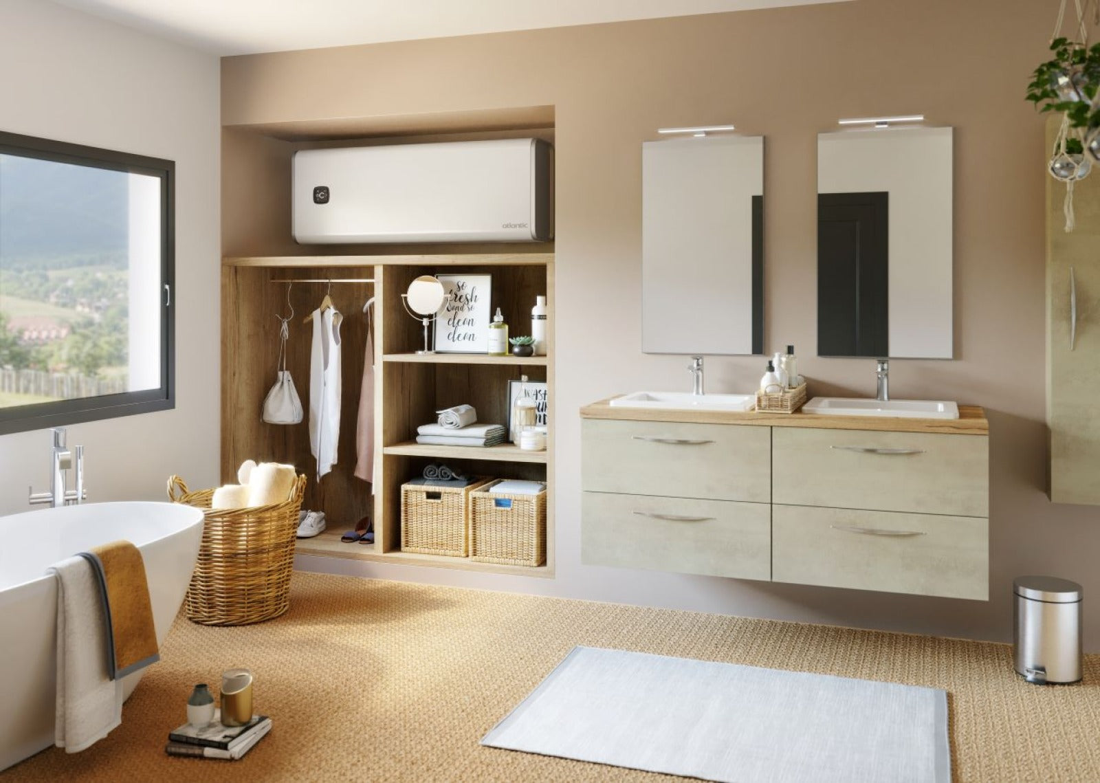 Atlantic Vertigo Steatite Wi‑Fi 50 elektrische boiler 40 L