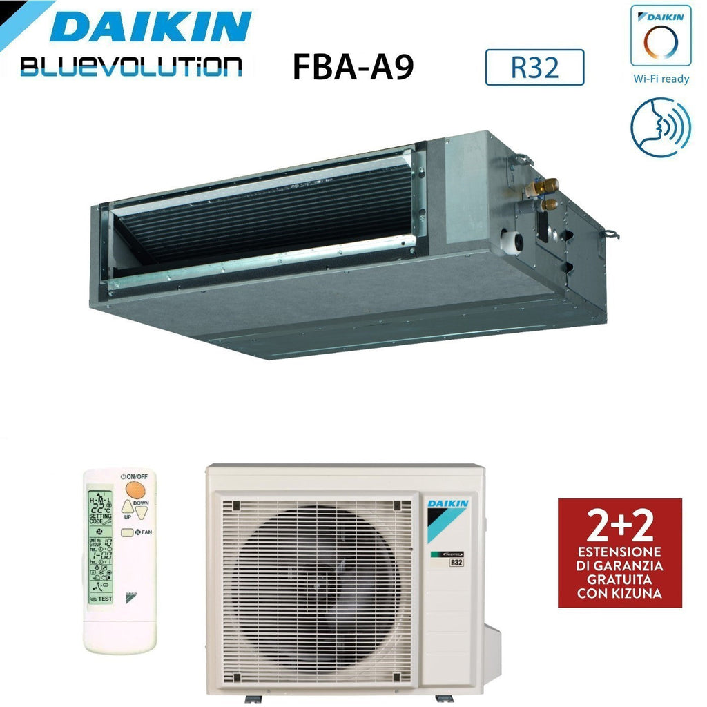 Daikin Bluevolution Ducted Air Conditioner Medium Head 18000 BTU FBA50A Single Phase R-32 Wi-Fi Optional - Italian Warranty