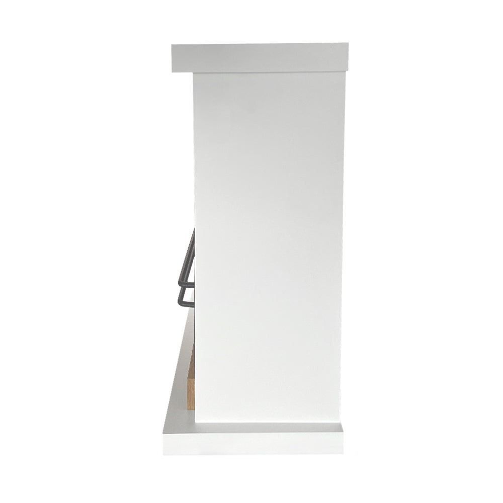 Divina Fire Stoccolma bio-ethanol haard wit 75, 5x24x68 cm