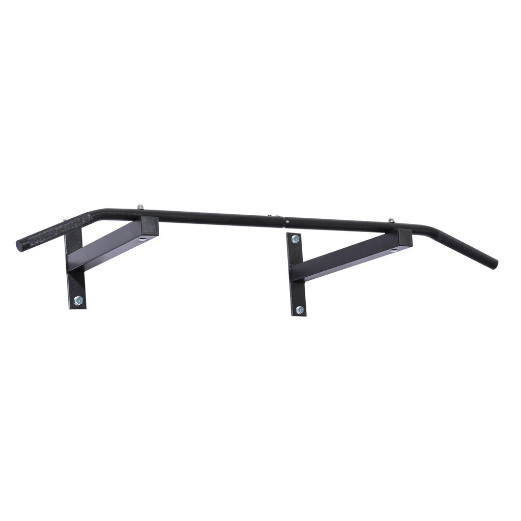 EASYCOMFORT Professional Wall Pull-up Bar with Steel Structure, 116 x 43 x 20cm, Black