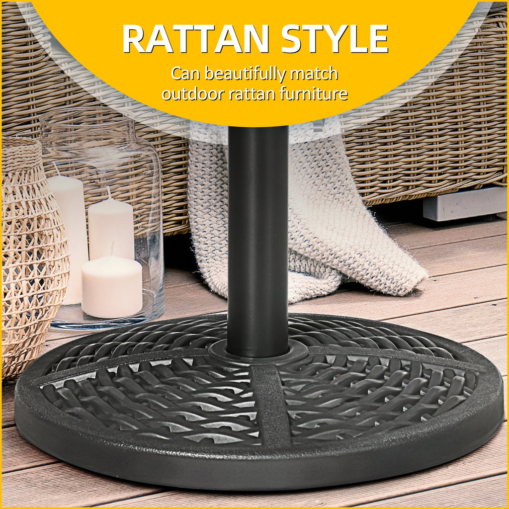 EasyComfort Base parasolvoet rattan Ø45 cm, 9.5 kg