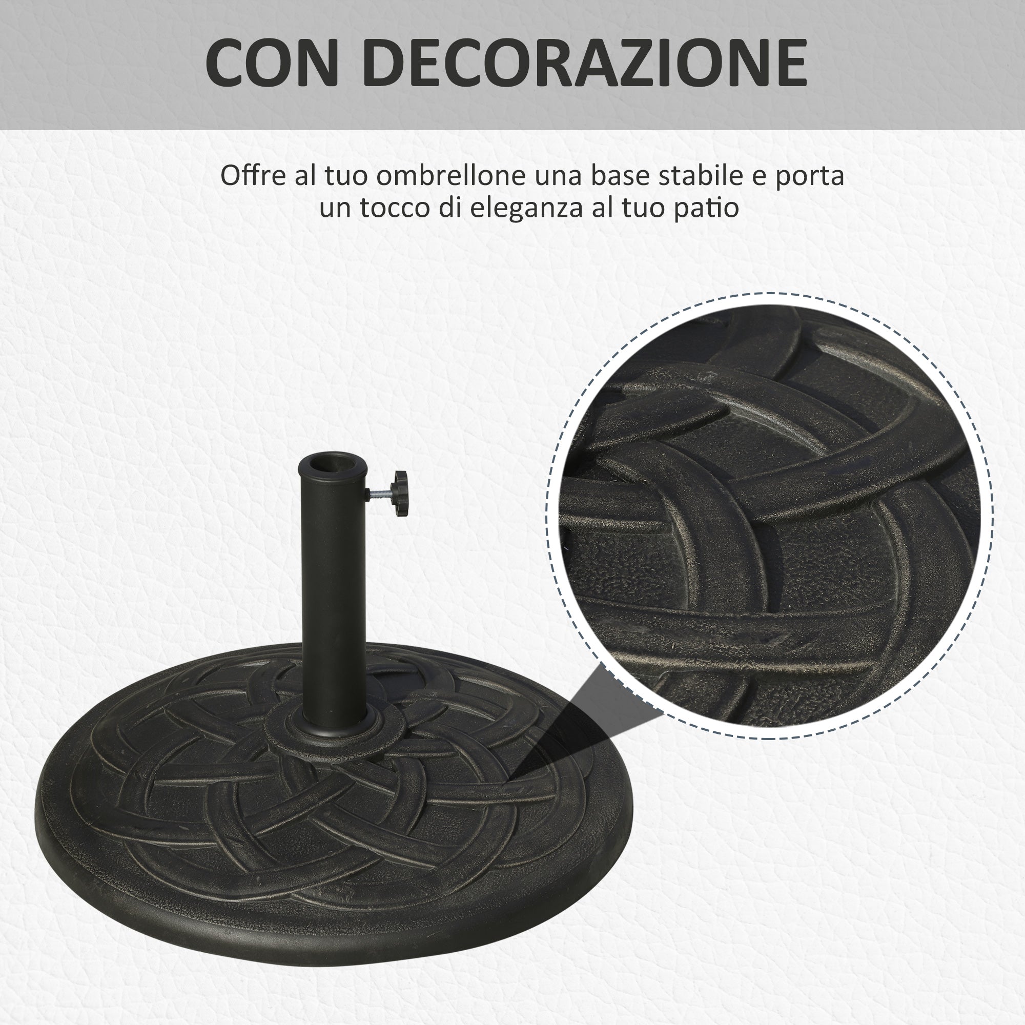 EasyComfort Base parasolvoet 19kg, Φ54.5cm, brons