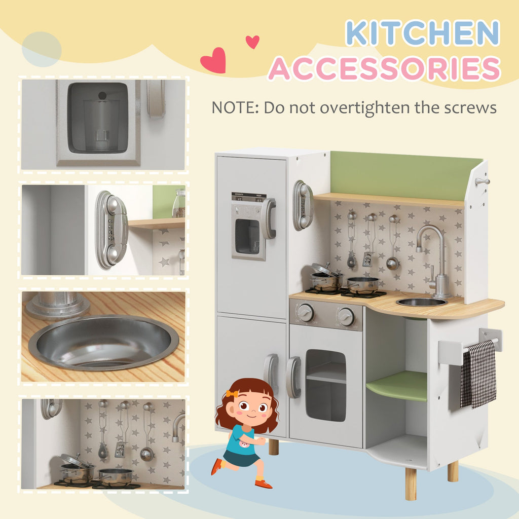 Easycomfort Kinderkeuken met ijsmachine en accessoires 84x34x89 cm