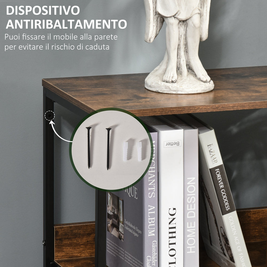 Easycomfort Mobile Cassettiera Multiuso with 3 Cassetti Pieghevoli in Tessuto, Arredamento Soggiorno e Camera, 58x29x81.5cm, Grigio Scuro