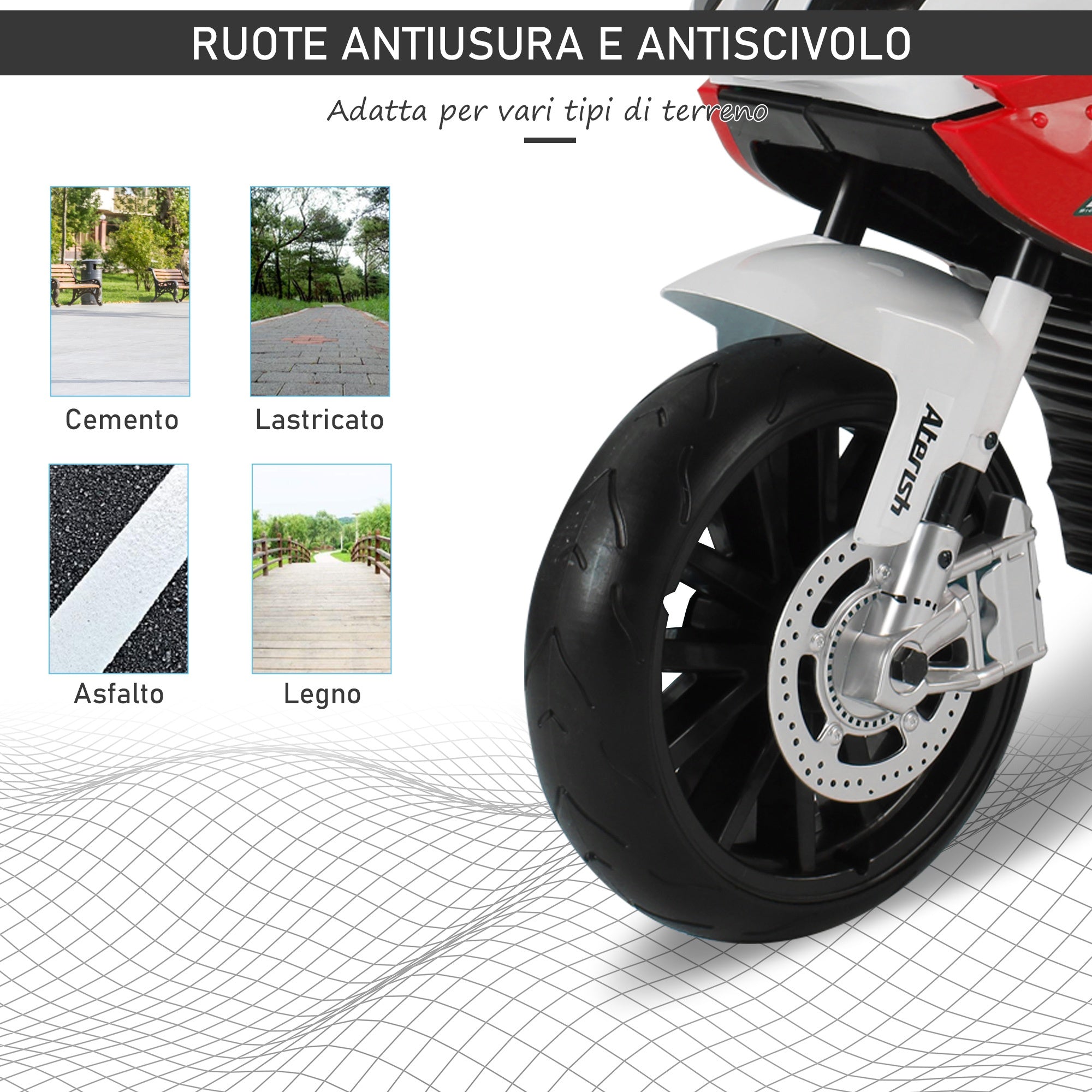 Easycomfort Moto Elettrica per Bambini 3-8 Anni with Licenza BMW, Batteria 12V, Rotelle e Luci, 110x47x69 cm