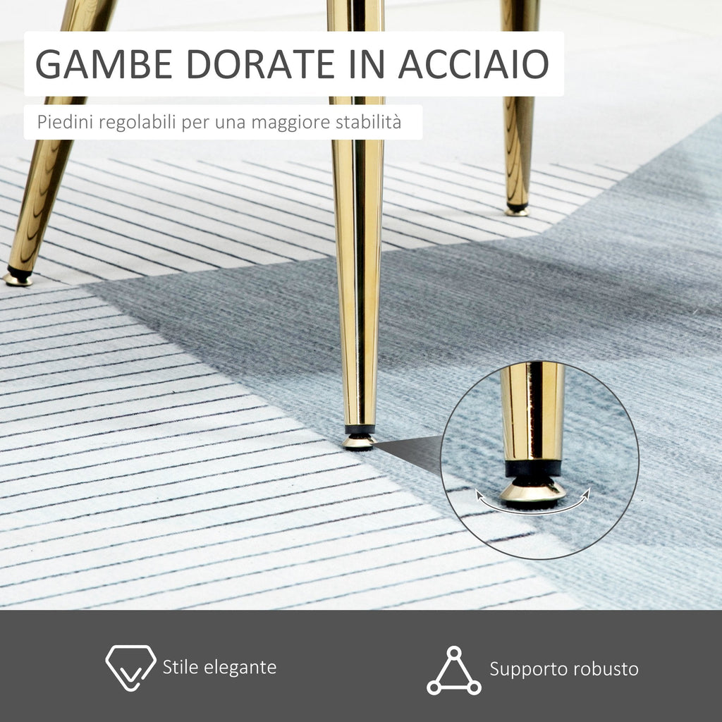 Easycomfort Poltrona in Velluto Imbottita with Schienale a Conchiglia e Gambe in Acciaio per Camera e Salotto, 63x65x84cm, Crema