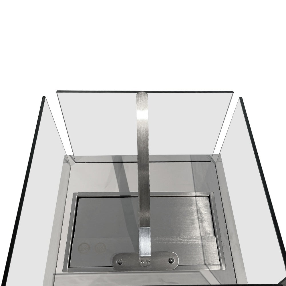 Divina Fire Ischia vrijstaande bio-ethanol haard 3,2 kW wit