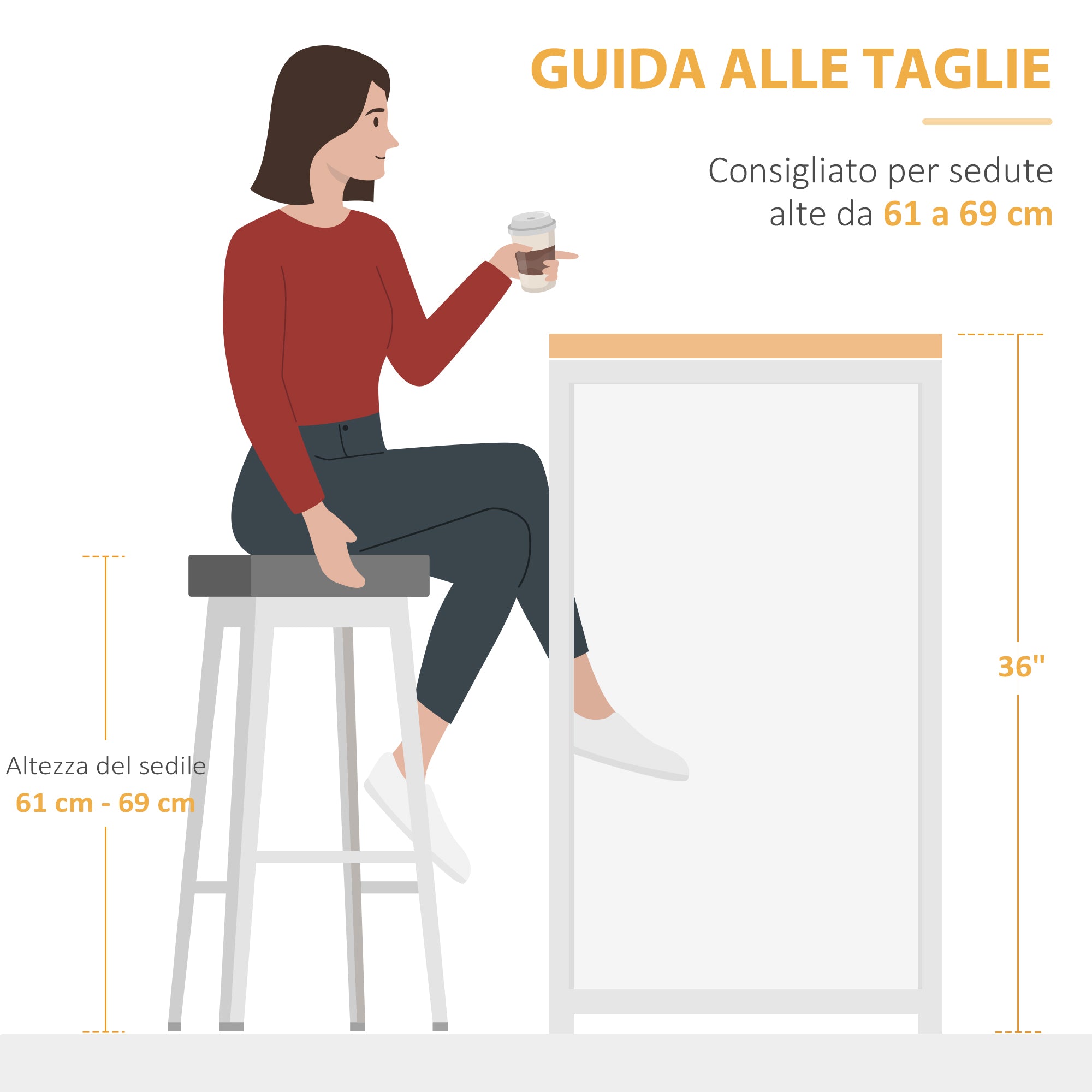 EasyComfort Vouwbare bar industrieel met 3-planken 120x76x91.4 cm