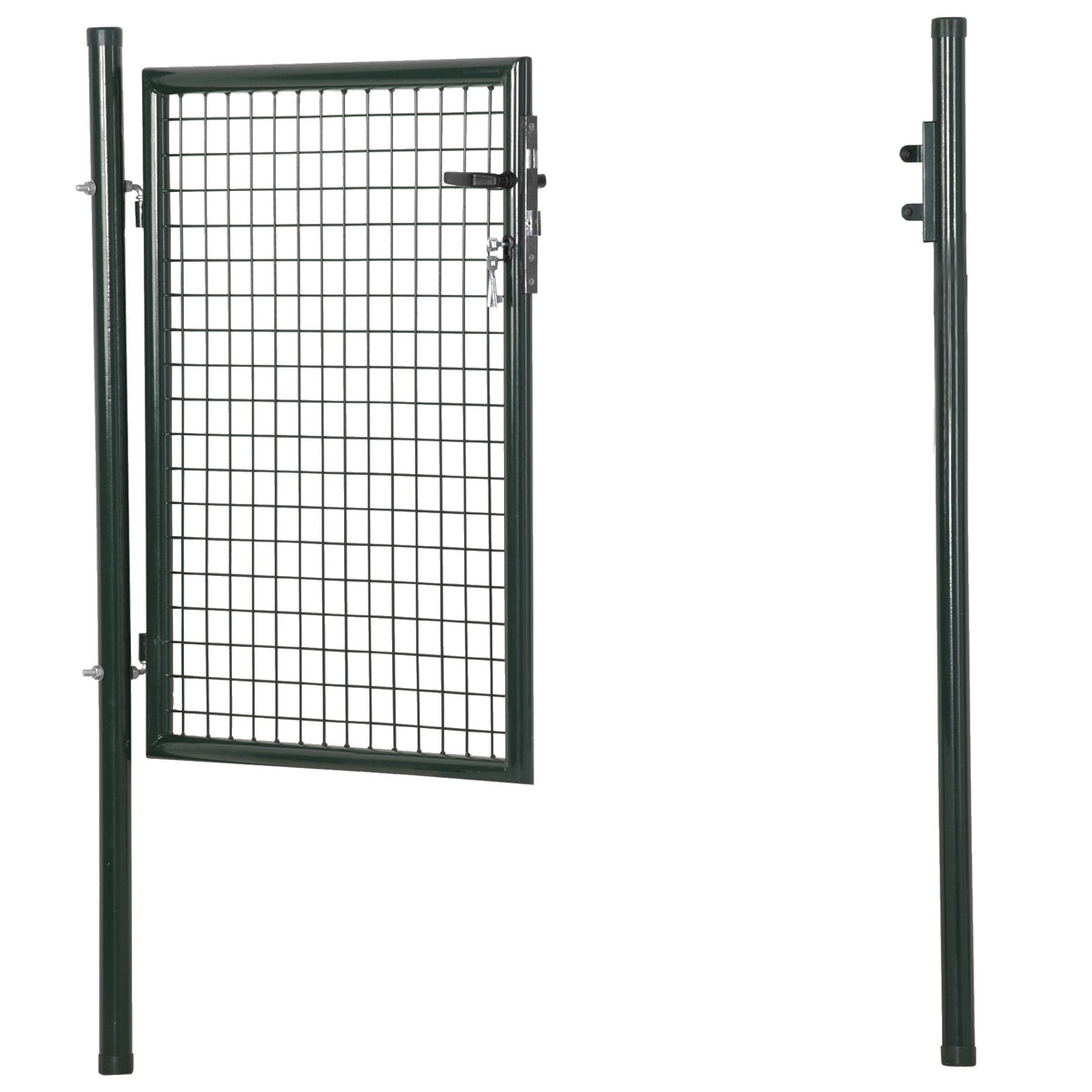 EasyComfort Tuinpoort 97x150 cm met slot en 3 sleutels, groen