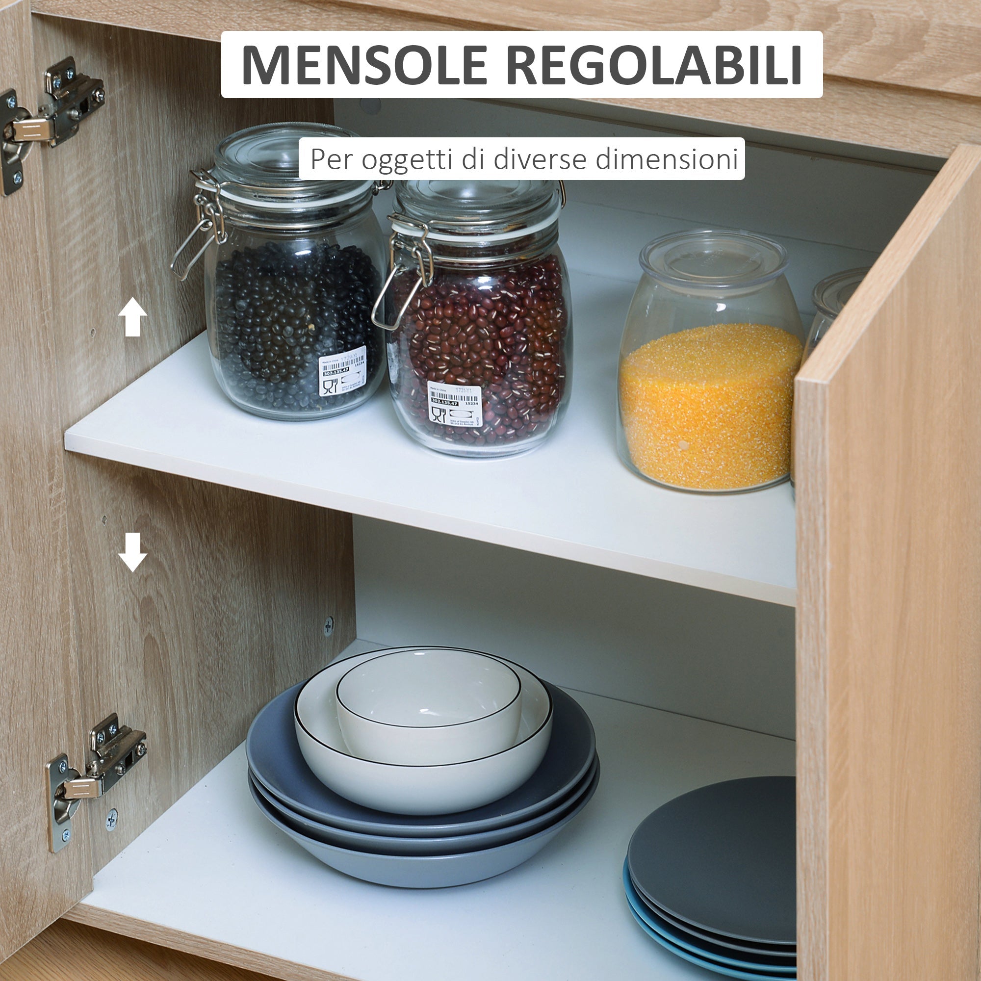 Easycomfort Carrello da Cucina with Ruote, Carrello Cucina with Cassetti Armadietto in Legno Truciolato 78x39.5x88.5cm