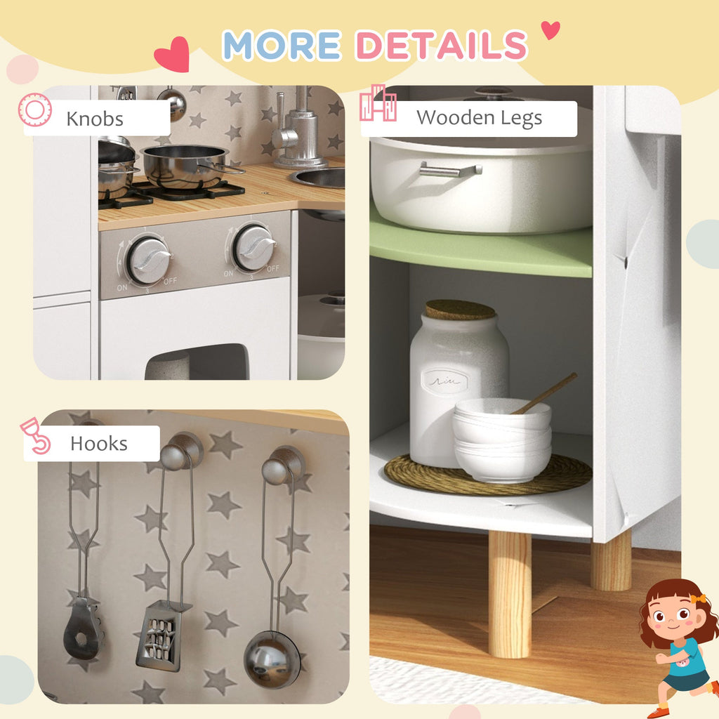 Easycomfort Kinderkeuken met ijsmachine en accessoires 84x34x89 cm