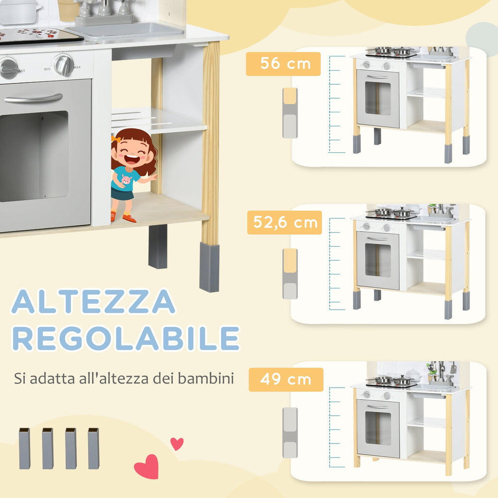EasyComfort Speelkeuken verstelbaar met geluid en licht 60x30.5x93.2 cm