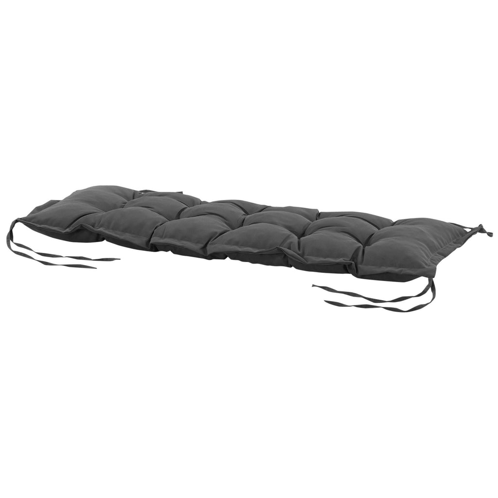 EasyComfort Cuscino per Panchina da Giardino bankkussen 100x40 cm donkergrijs
