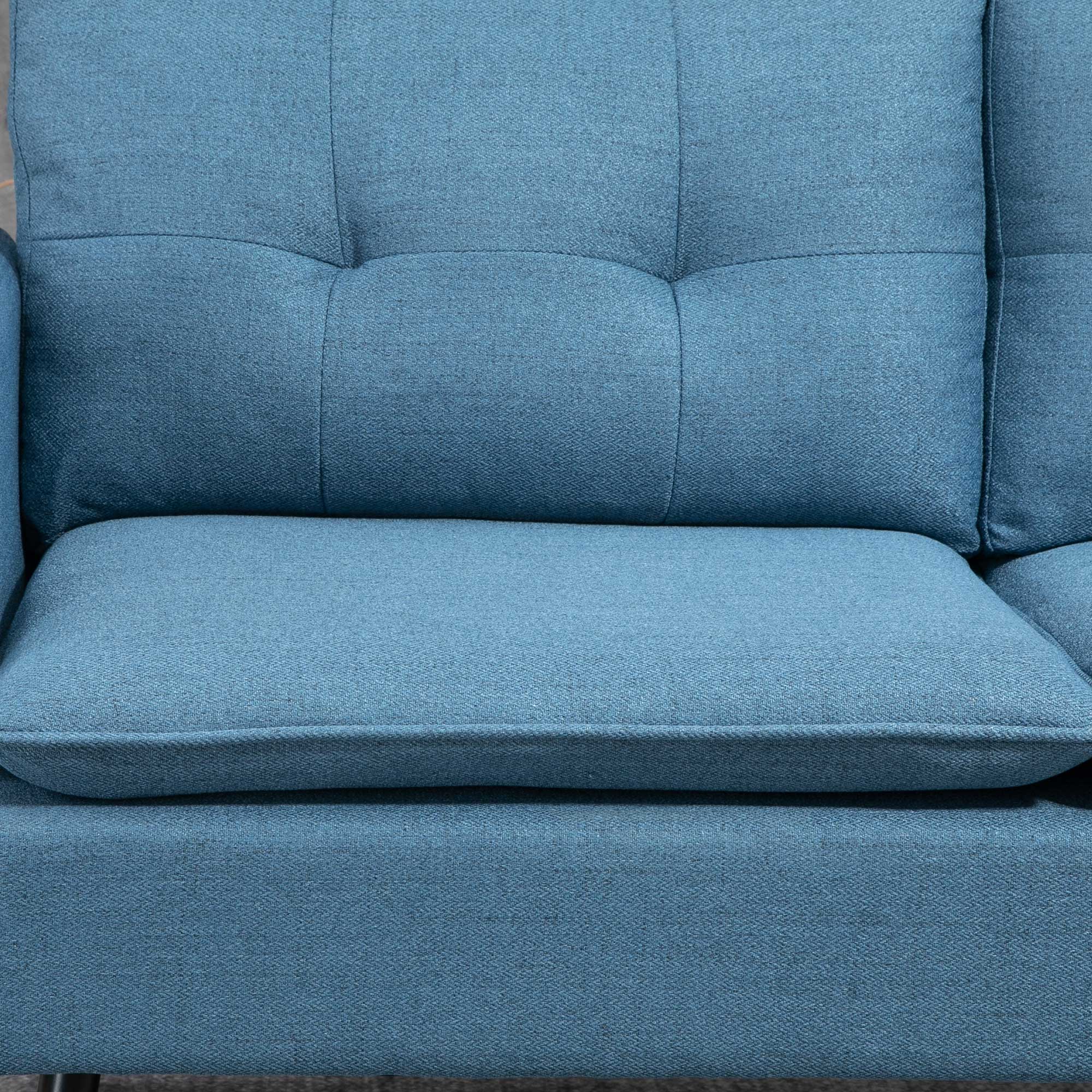EasyComfort Divano 2-zits bank 139x68x80 cm, donkerblauw