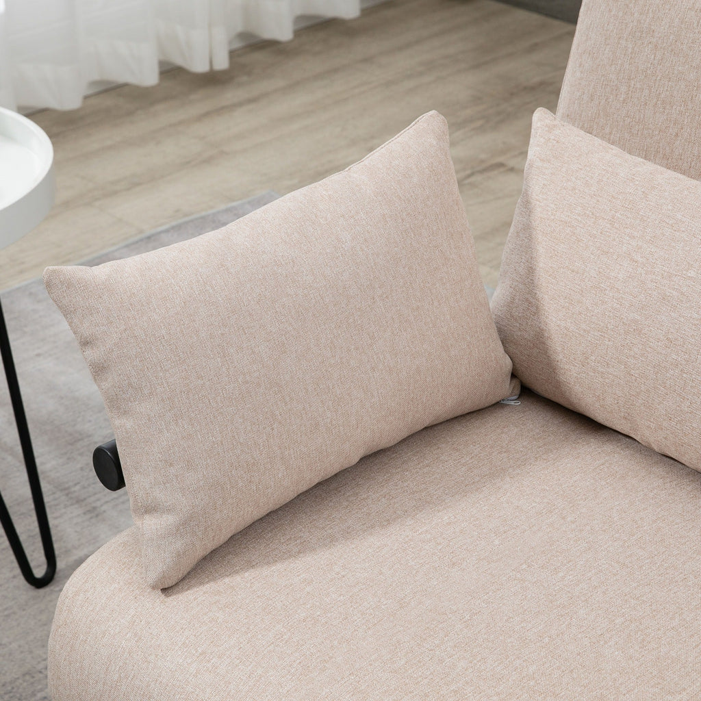 EasyComfort Divano Letto 2-zits slaapbank 3-in-1, 102x82x81 cm, beige