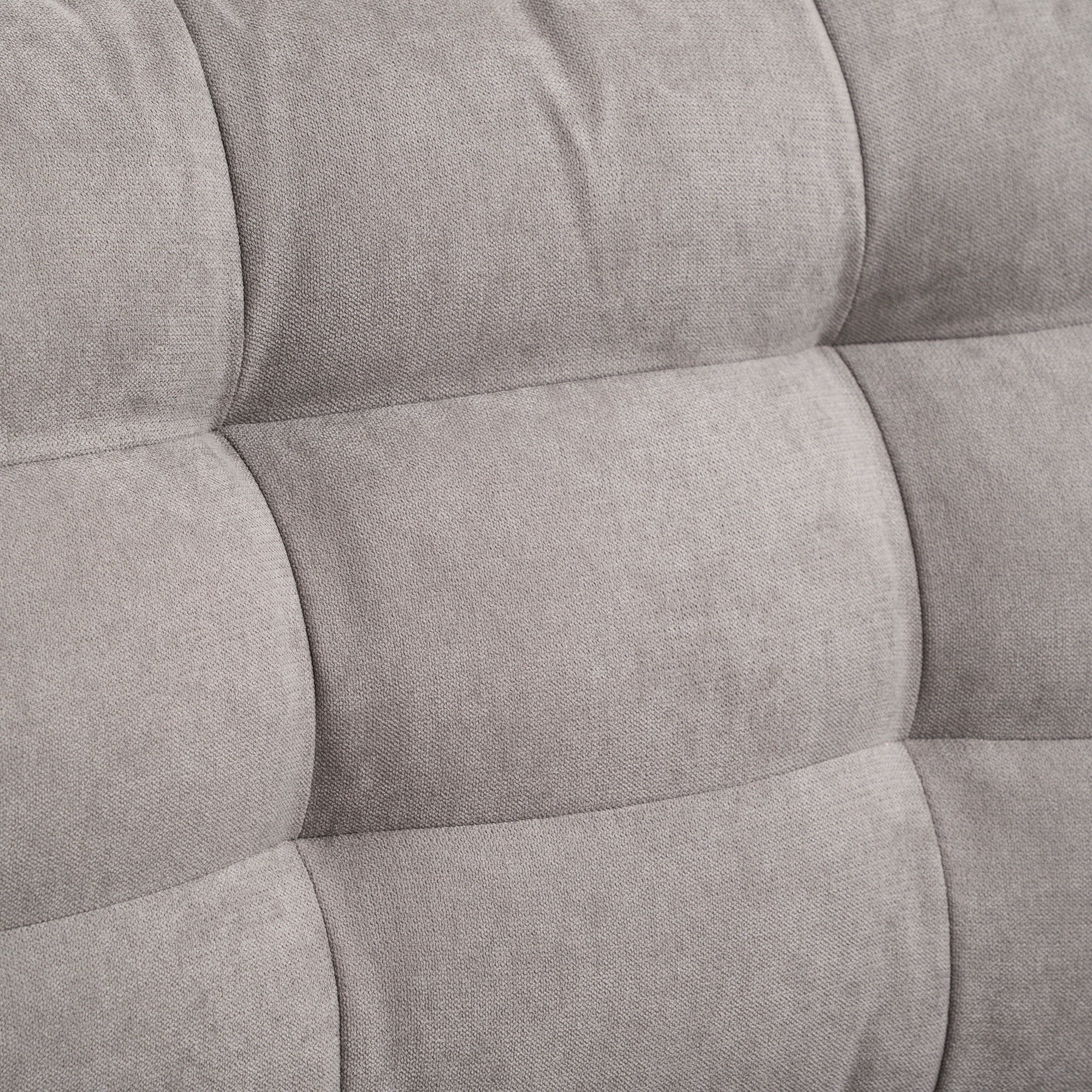 Easycomfort Divano Letto 3 Posti with Chaise Longue Contenitore in Tessuto, 217x134x85cm, Grigio