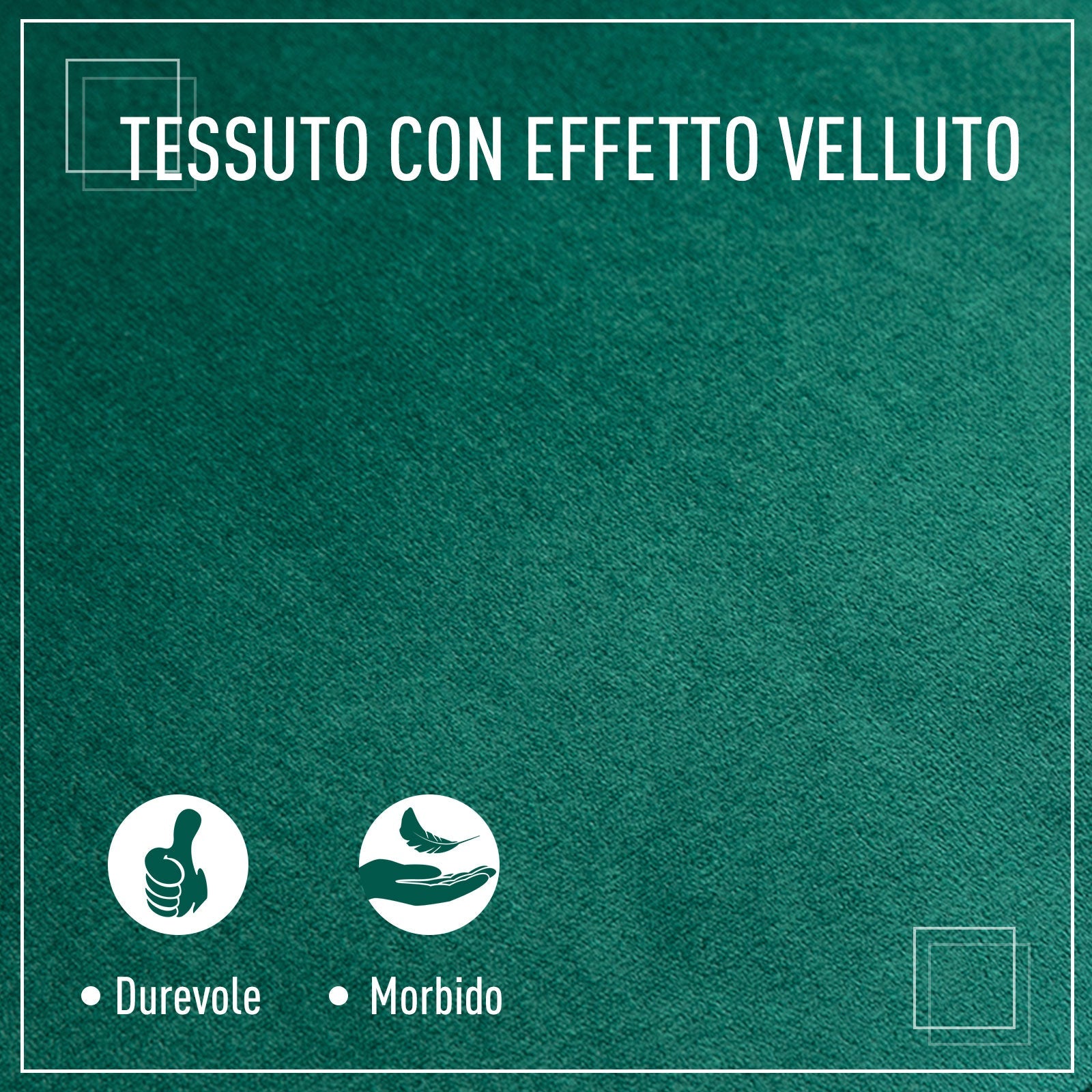 Easycomfort Poltrona da Camera da Letto e Salotto in Velluto Verde with Imbottitura Spessa e Solida Struttura in Legno (67x65x77cm)