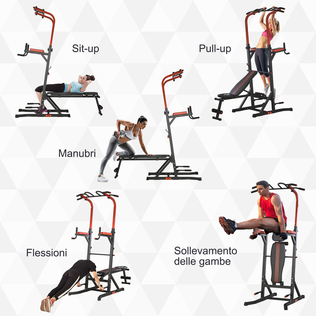 EASYCOMFORT Opvouwbaar multifunctioneel fitnessstation – 120 kg